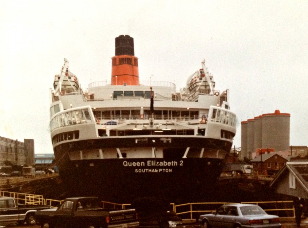 QE2 Boston Harbor